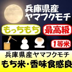 画像1: 兵庫県産ヤマフクモチ　令和３年産１等米　２５ｋｇ玄米