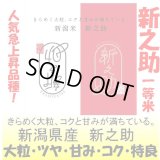 新潟県産　新之助　令和５年産１等米　２５ｋｇ玄米