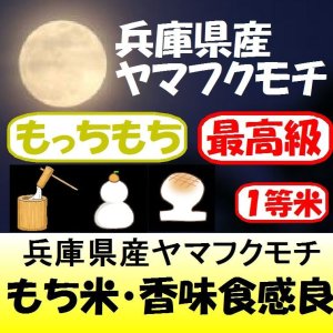 画像: 兵庫県産ヤマフクモチ　令和３年産１等米　２５ｋｇ玄米