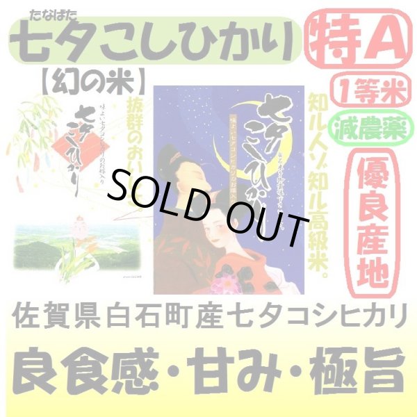 画像1: 佐賀県白石町産　七夕コシヒカリ（減農薬）　令和６年産新米１等米<br>お試し米２合（３００ｇ）×２<br>全国送料無料！（ポスト投函） (1)